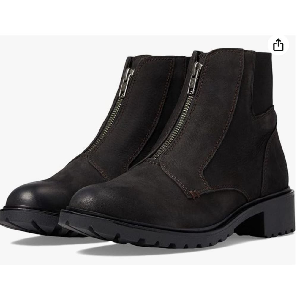 Cobb Hill Women's Nubuck Leather Center Zip Ankle Waterproof Boots‎ Size 6